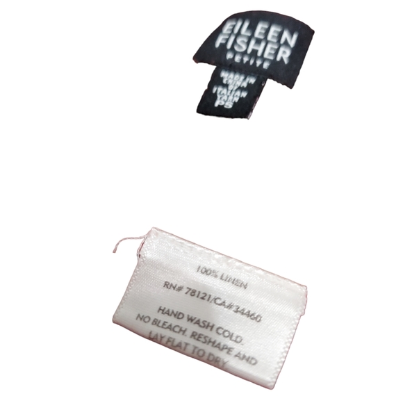 Eileen Fisher Petite Small Cinnamon Orange 100% Linen Knit Cardigan Sweater LS - Picture 4 of 14